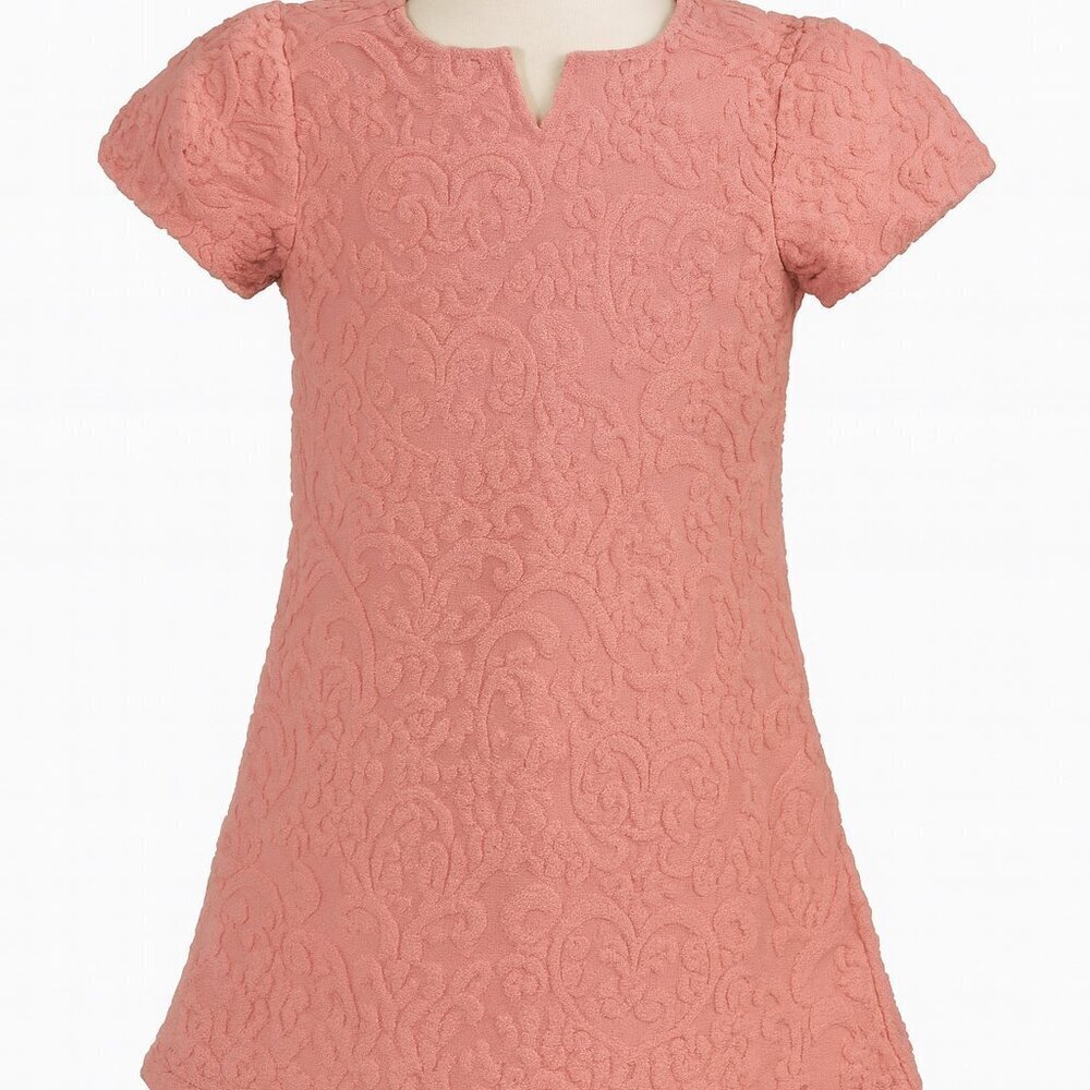 Janie and Jack Light Pink Swim Cover Up, Size 4 – Terry Jacquard